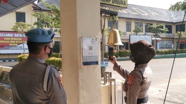 Masuk Kantor Polisi di Lampung Harus Pakai PeduliLindungi